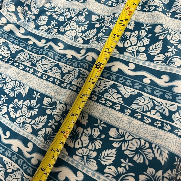 Retro Floral Patterned Blue Cottagecore Blouse Vintage 70’s Artsy Boho Sz M/L - Picture 3 of 5